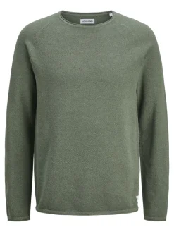 JJEHILL KNIT CREW NECK NOOS laurel wreath