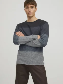 JJEHILL KNIT CREW NECK NOOS navy blazer1
