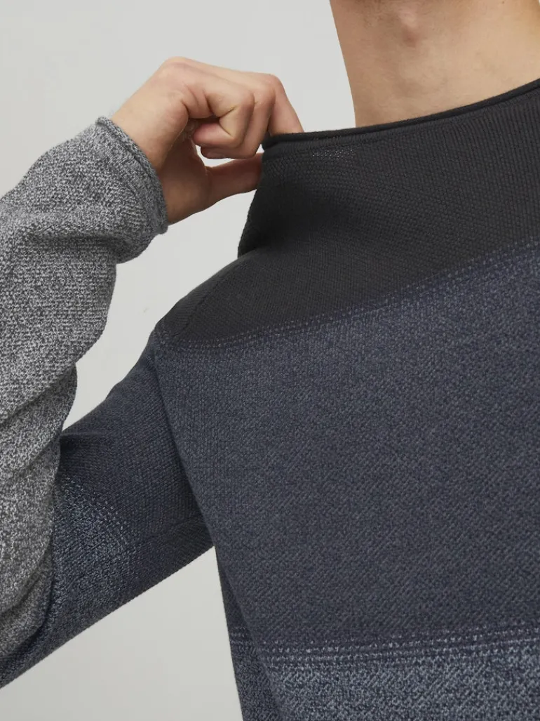 JJEHILL KNIT CREW NECK NOOS navy blazer1
