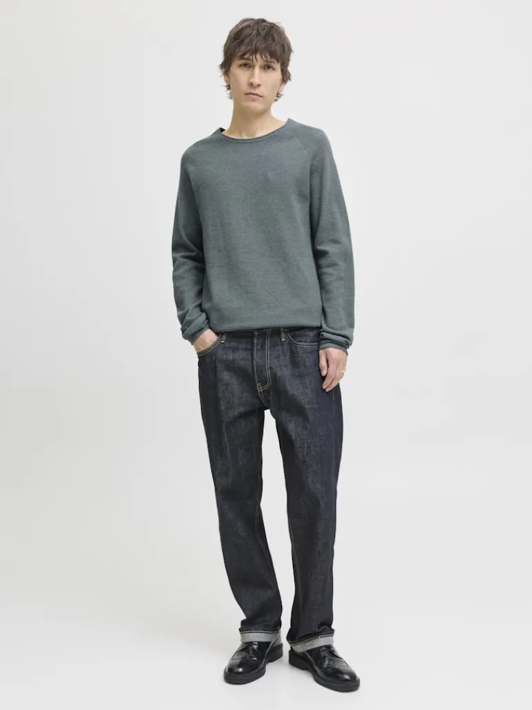 JJEHILL KNIT CREW NECK NOOS stormy weather