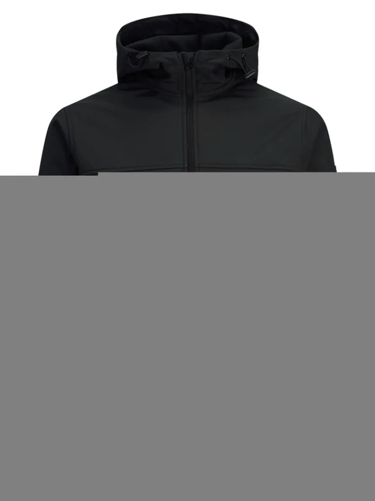 JJEMARVIN HOOD SOFTSHELL NOOS black