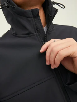 JJEMARVIN HOOD SOFTSHELL NOOS black