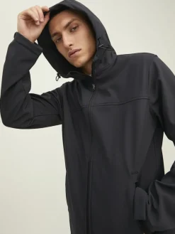 JJEMARVIN HOOD SOFTSHELL NOOS black