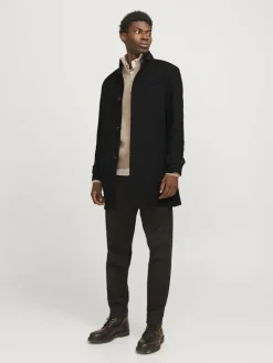 JJEMELTON WOOL BLEND COAT SN black