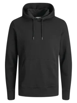 JJEORGANIC BASIC SWEAT HOOD NOOS black