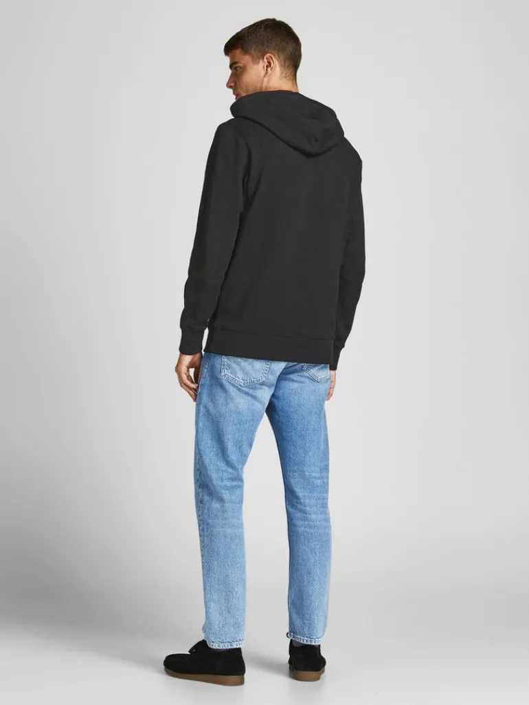 JJEORGANIC BASIC SWEAT HOOD NOOS black
