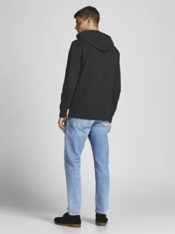 JJEORGANIC BASIC SWEAT HOOD NOOS black