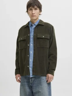 JJEPERFECT CORDUROY OVERSHIRT LS SN rosin