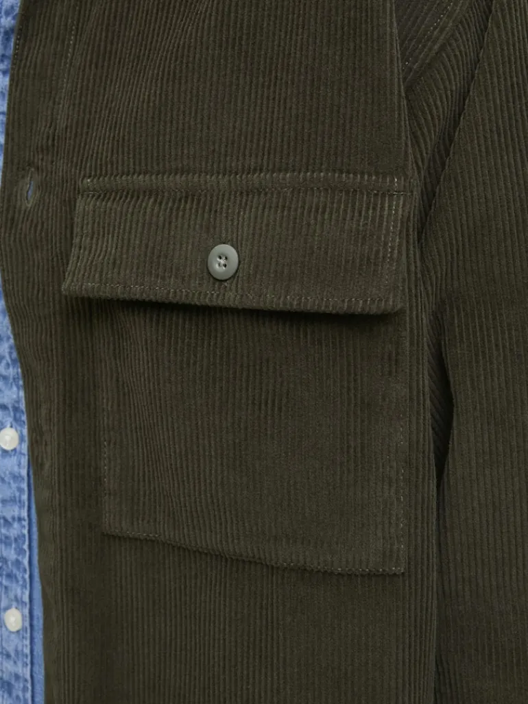 JJEPERFECT CORDUROY OVERSHIRT LS SN rosin