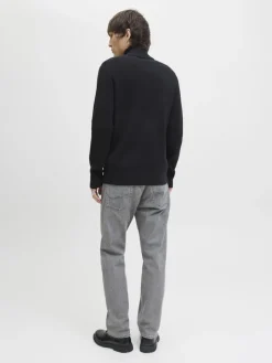 JJEPERFECT KNIT ZIP CARDIGAN SN black