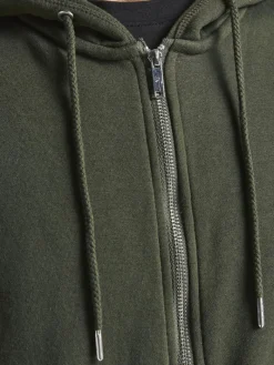 JJESOFT BASIC SWEAT ZIP HOOD NOOS forest night