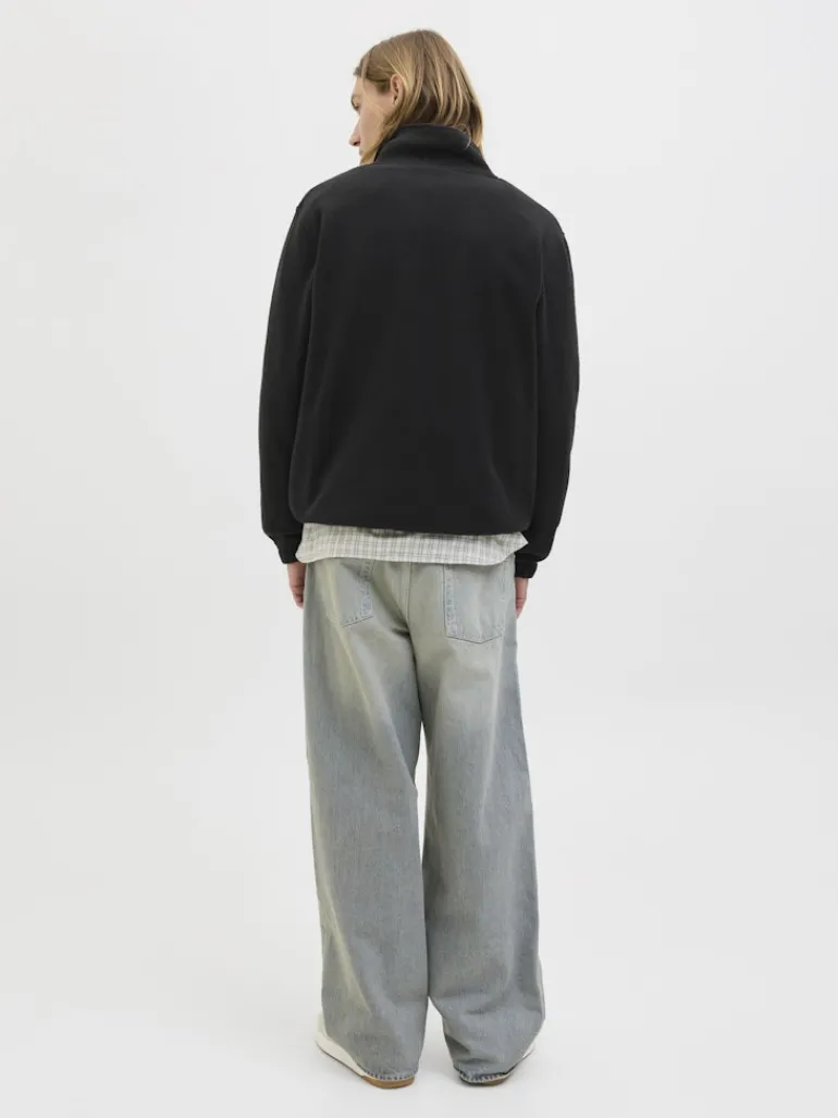 JJESOHO HALF ZIP FLEECE SN black