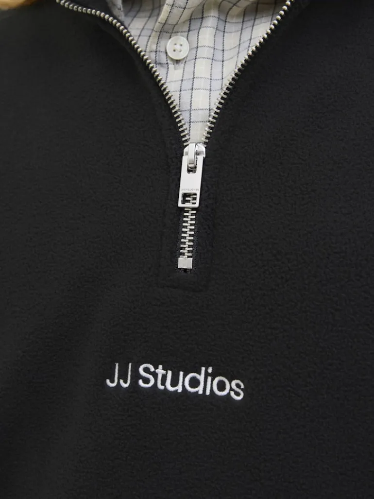 JJESOHO HALF ZIP FLEECE SN black