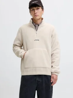 JJESOHO HALF ZIP FLEECE SN moonbeam