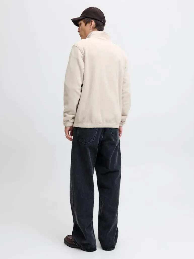 JJESOHO HALF ZIP FLEECE SN moonbeam