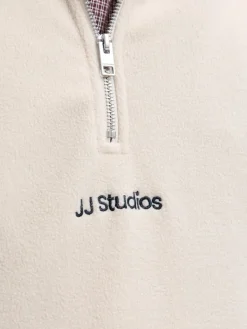JJESOHO HALF ZIP FLEECE SN moonbeam