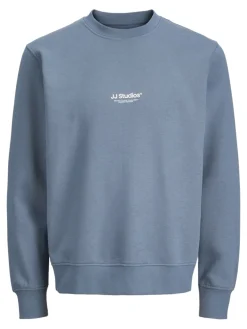 JJESOHO SWEAT CREW NECK NOOS blue mirage