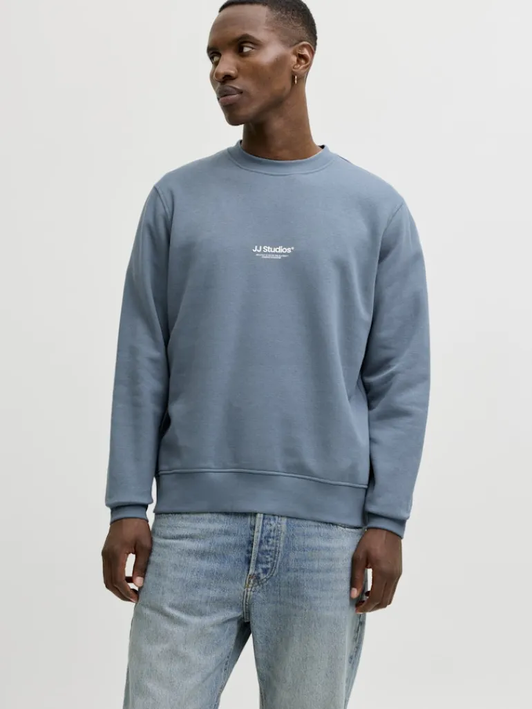 JJESOHO SWEAT CREW NECK NOOS blue mirage