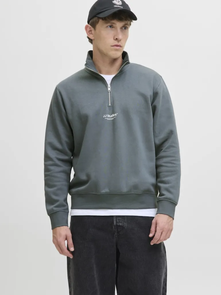 JJESOHO SWEAT QUARTER ZIP HN NOOS stormy weather