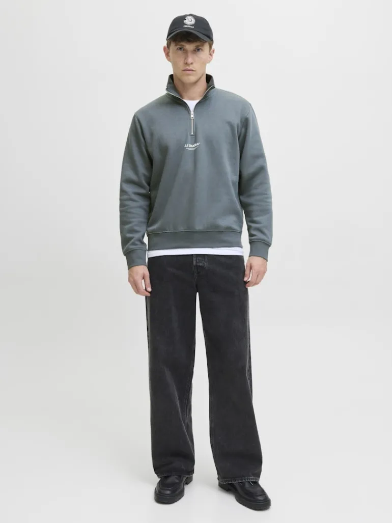 JJESOHO SWEAT QUARTER ZIP HN NOOS stormy weather