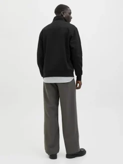 JJESOHO SWEAT QUARTER ZIP HN NOOS black