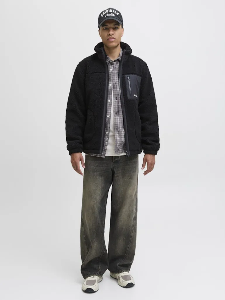 JJESOHO TEDDY JACKET NOOS black