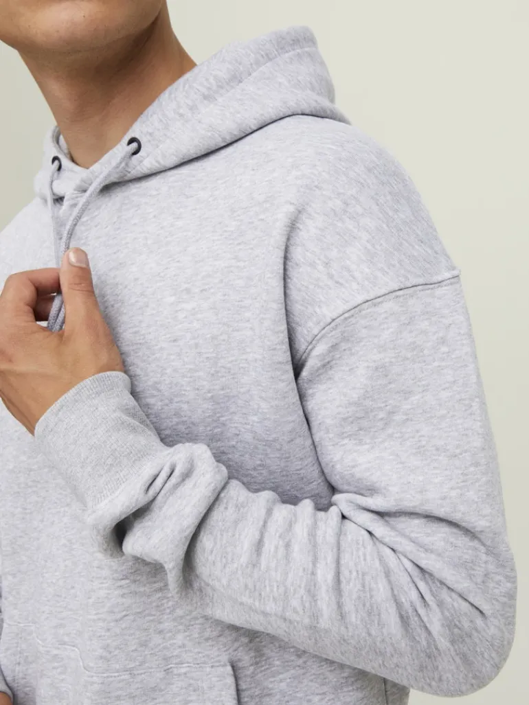 JJESTAR BASIC SWEAT HOOD NOOS light grey melange