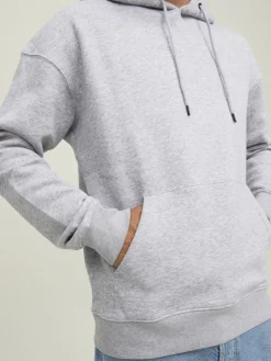 JJESTAR BASIC SWEAT HOOD NOOS light grey melange