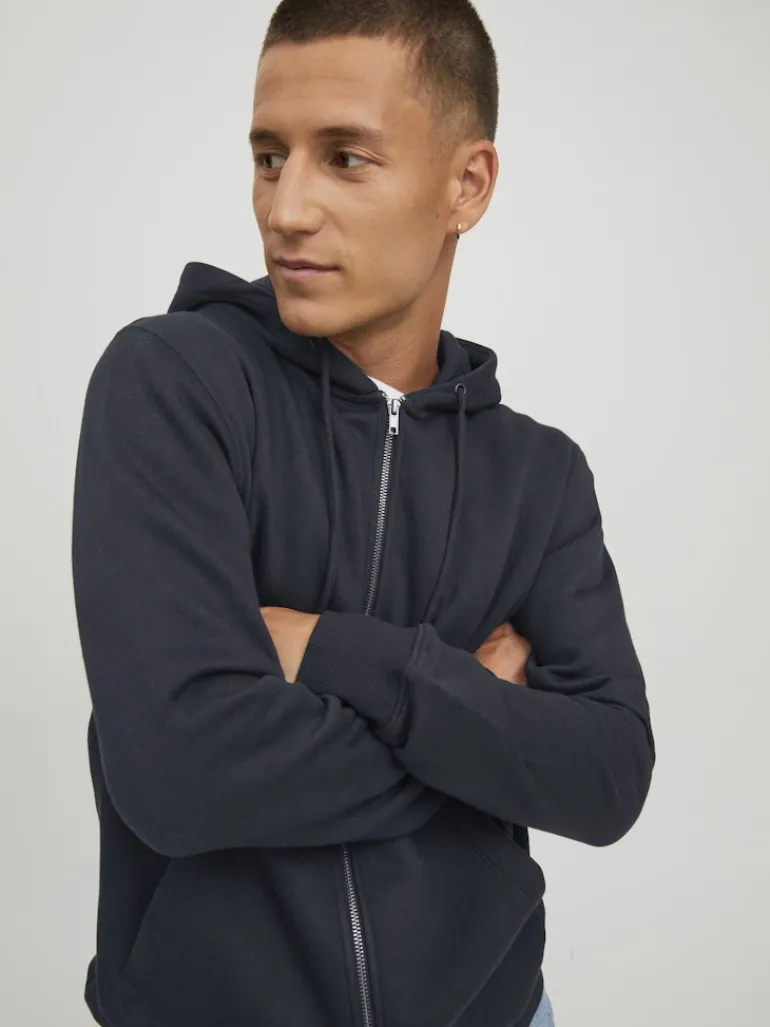 JJESTAR BASIC SWEAT ZIP HOOD NOOS black
