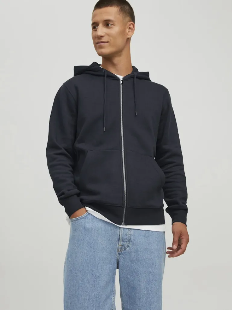 JJESTAR BASIC SWEAT ZIP HOOD NOOS black