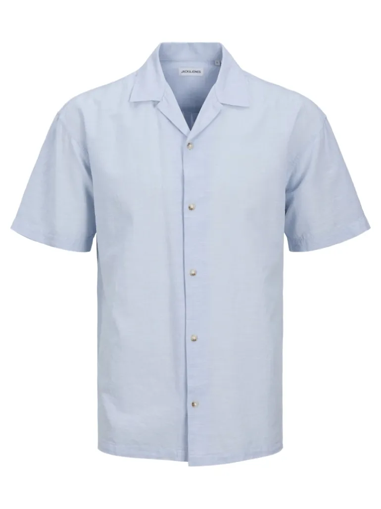 JJESUMMER RESORT SHIRT SS SN chambray blue