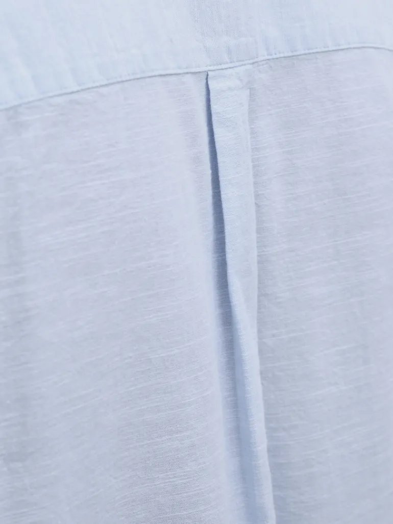 JJESUMMER RESORT SHIRT SS SN chambray blue
