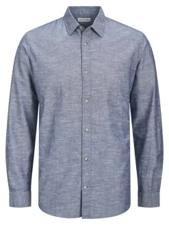 JJESUMMER SHIRT LS SN faded denim