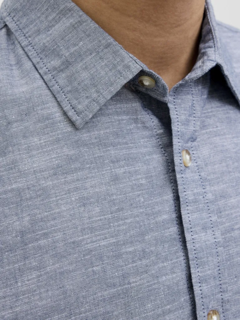 JJESUMMER SHIRT LS SN faded denim