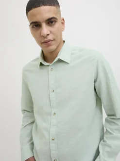 JJESUMMER SHIRT LS SN iceberg green