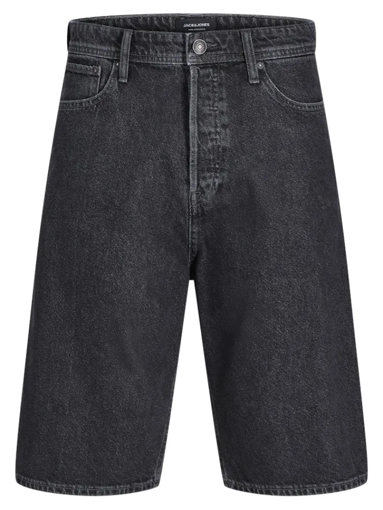 JJIRON JJORIGINAL SHORTS SQ 730 SN black denim