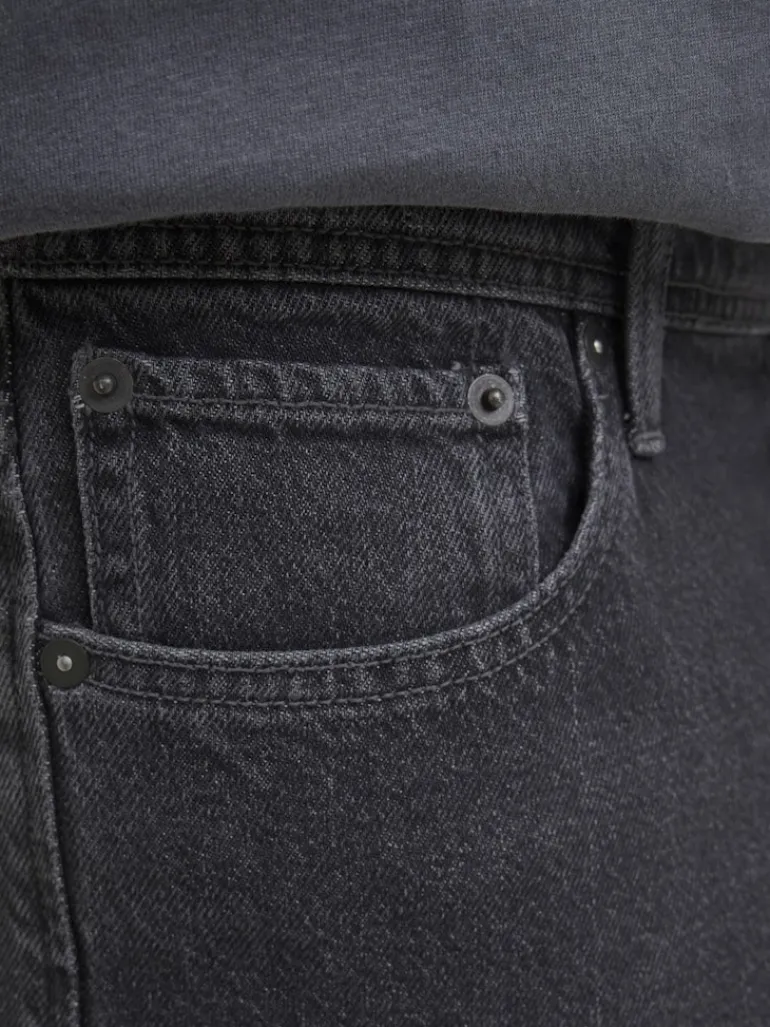 JJIRON JJORIGINAL SHORTS SQ 730 SN black denim