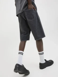 JJIRON JJORIGINAL SHORTS SQ 730 SN black denim