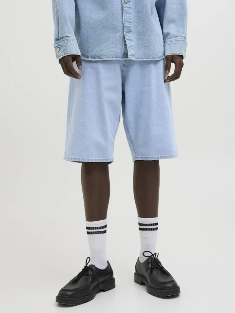 JJIRON JJORIGINAL SHORTS SQ 730 SN blue denim