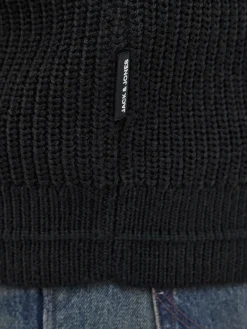 JJKAITO KNIT CREW NECK BF black