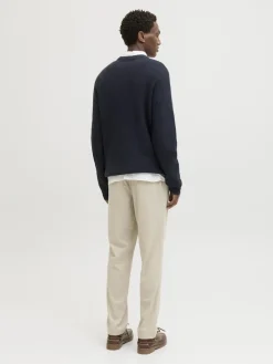 JJKAITO KNIT CREW NECK BF sky captain