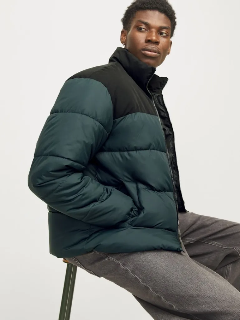 JJMOON STAND COLLAR PUFFER magical forest