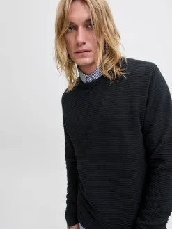 JJOTTO KNIT CREW NECK AW25 SN black1