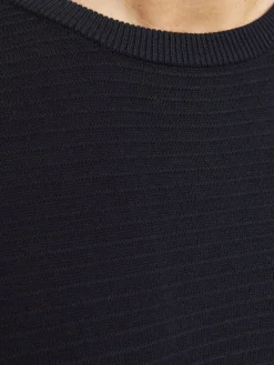 JJOTTO KNIT CREW NECK LN sky captain