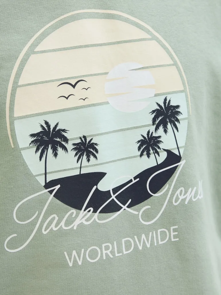 JJPALM SWEAT HOOD iceberg green
