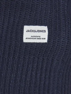 JJPANNEL KNIT CREW NECK PRE navy blazer1
