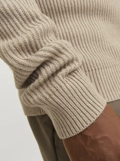 JJPANNEL KNIT HALF ZIP AW24 crockery