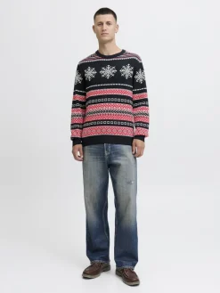 JJXMAS NOEL KNIT CREW NECK sky captain