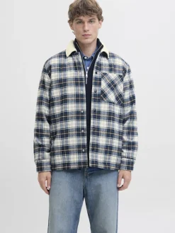 JJZAC TEDDY OVERSHIRT LS cloud dancer