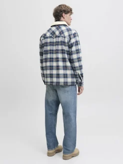 JJZAC TEDDY OVERSHIRT LS cloud dancer